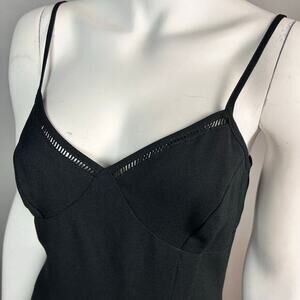 Strappy‎ black cocktail dress size 8 long pencil y2k witchy Rachel Friends Inspo